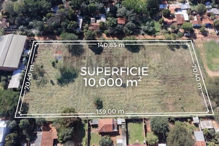 AMPLIO TERRENO DE 10.000 M2 EN MARIANO ROQUE ALONSO EN VENTA