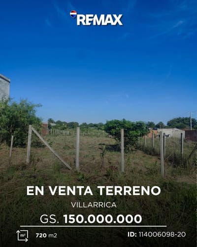 Terreno en venta en Villarrica