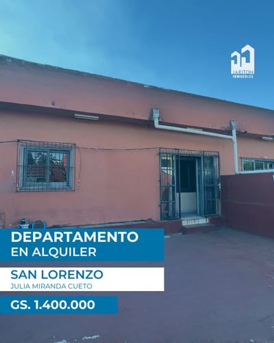 ALQUILER DE DEPARTAMENTO EN SAN LORENZO