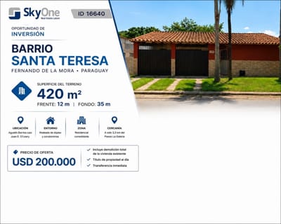 CASA EN VENTA – BARRIO ORILLA DEL CAMPO GRANDE