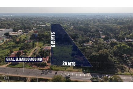 General Elizardo Aquino, Limpio, Central, Paraguay

Terreno de 16.589 m2 sobre la Transchaco

