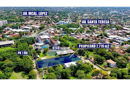 Terreno de 2719 m2 de calle a calle en Zona Norte