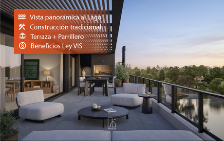 Venta Apartamento con Vista al Lago Parque Miramar 3 Dormitorios - Terraza + Parrillero