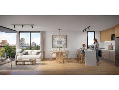 Venta Apartamento 2 Dormitorios con 2 Baños y Terraza al Frente en Pocitos