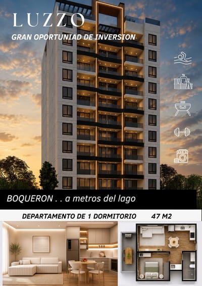 EXCELENTE OPORTUNIDAD DE INVERSIÓN EN BARRIO BOQUERÓN: DEPARTAMENTO EN CONSTRUCCIÓN