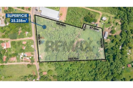 AMPLIO TERRENO DE 2,5 HECTÁREAS EN LUQUE EN VENTA