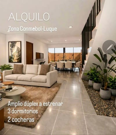 ALQUILO DUPLEX A ESTRENAR ZONA CONMEBOL