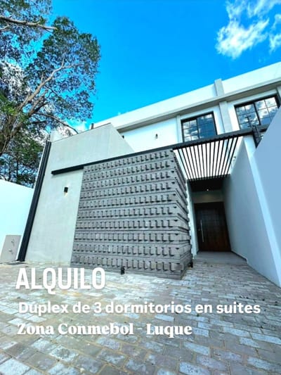 ALQUILO DUPLEX DE 3 SUITES ZONA CONMEBOL LUQUE