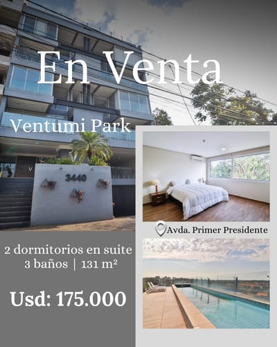 En venta – Amplio departamento en Ventumi Park.