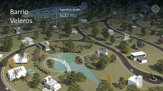 AMPLIOS TERRENOS EN BARRIO CERRADO AQUADELTA - LIMPIO EN VENTA (588 M)