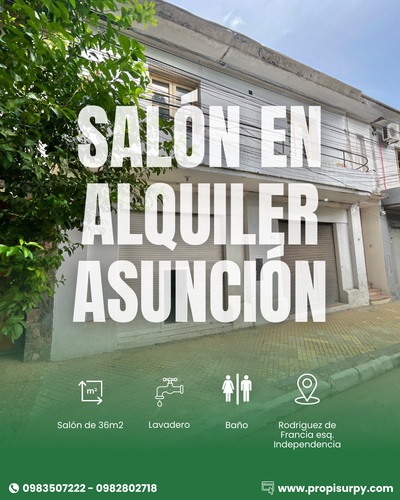 SALÓN EN ALQUILER - ASUNCIÓN CENTRO