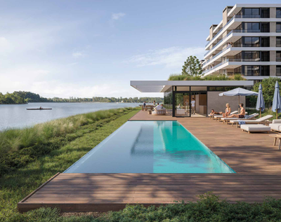 Apartamento de un dormitorio Frente al Lago Grou Rowing
