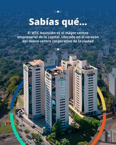 Amplia oficina corporativa de 215 m² en alquiler | WTC Asunción Torre 2