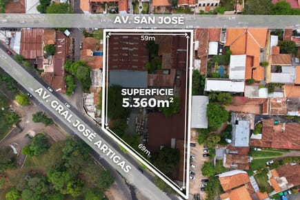 TERRENO SOBRE AV. ARTIGAS – 5.360 m²