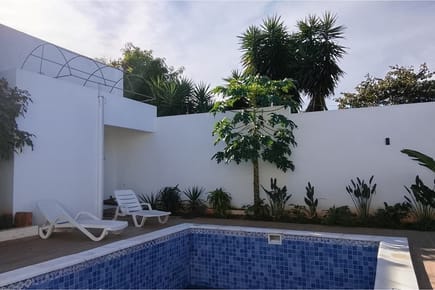 casa con Piscina y Jardín en San Lorenzo