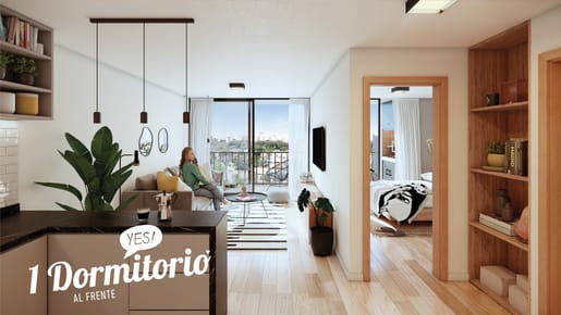VENTA APARTAMENTO UN DORMITORIO PUNTA CARRETAS ESTRENA MAR/2027
