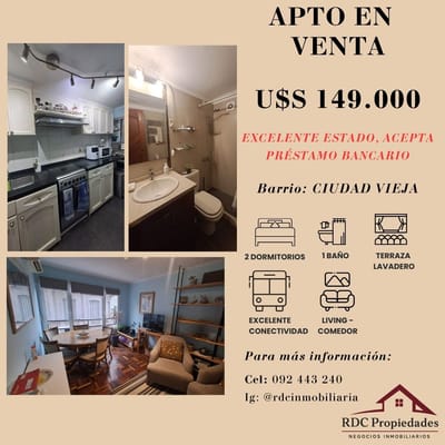 ¡¡¡HERMOSA APTO, 2 DORM, EXCELENTE ESTADO DE CONSERVACION!!!