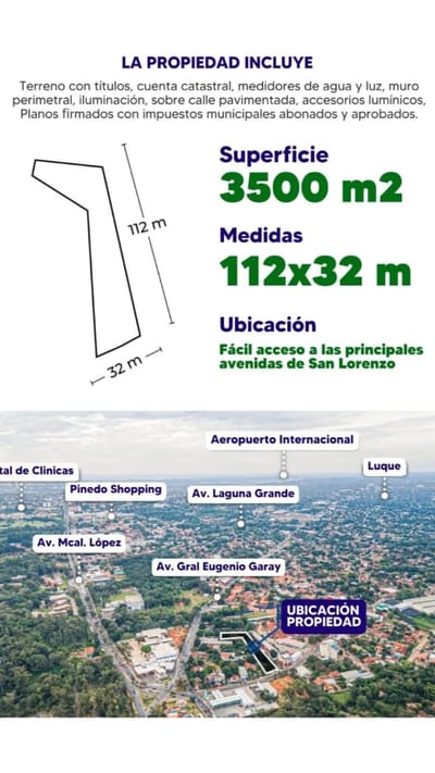 Exclusivo Terreno de Inversión Estratégica en San Lorenzo: Oportunidad Única para Desarrolladores Visionarios