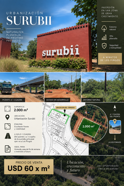 TERRENO EN VENTA – URBANIZACIÓN SURUBII