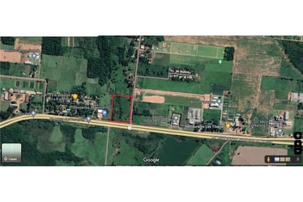 Terreno en esquina sobre Ruta Interncaional N°2