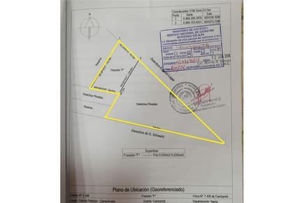 TERRENO DE 4 HAS. 0005 M2 UBICADO EN CAMBYRETÁ
