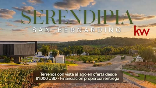 BARRIO CERRADO SERENDIPIA 0FRECE ULTIMOS TERRENOS CON VISTA AL LAGO