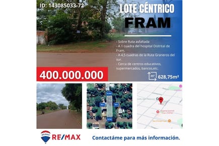 "Terreno Urbano en Fram: Inversión Estratégica"