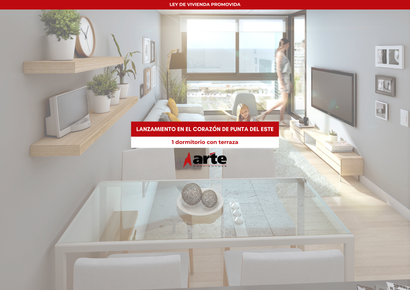 Venta de apartamento de 1 dormitorio con terraza y vista al mar en Punta del Este
