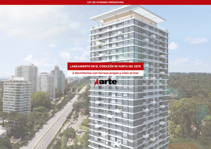 Venta de apartamento de 2 dormitorios con terraza y vista al mar en Punta del Este