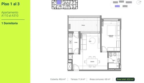 Oportunidad apartamento 1 dorm en pozo en Carrasco - Parque Rivera