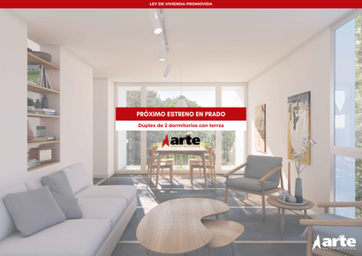 Venta de apartamento dúplex de 2 dormitorios con terraza en Prado