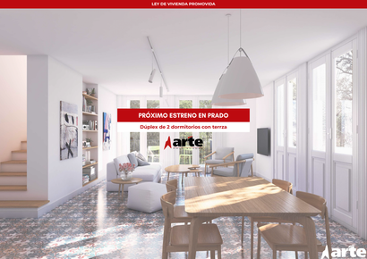 Venta de apartamento dúplex de 2 dormitorios con gran terraza en Prado