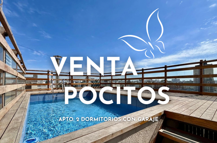 Vendemos apto. de 2 dormitorios en POCITOS c/GARAJE y balcón
