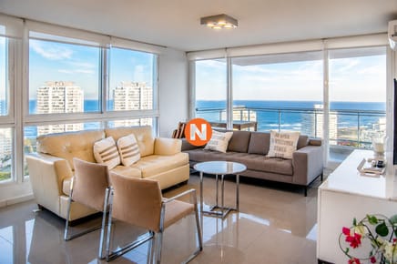 En venta apartamento de 2 dormitorios en Punta del Este, agradable vista