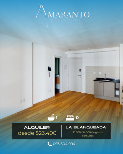 Alquiler Monoambiente En Ventura Boulevard, La Blanqueada