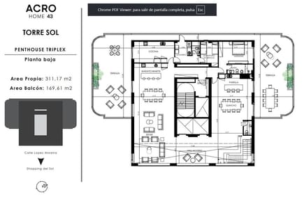PENTHOUSE TRIPLEX EN ACRO HOME 43