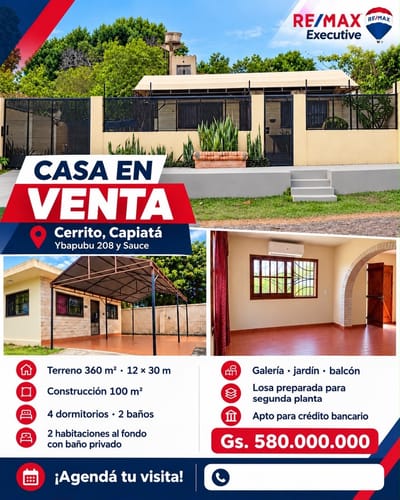 VENDO CASA EN CERRITO - CAPIATA