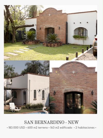 Casa en San Bernardino . Pirayu-i