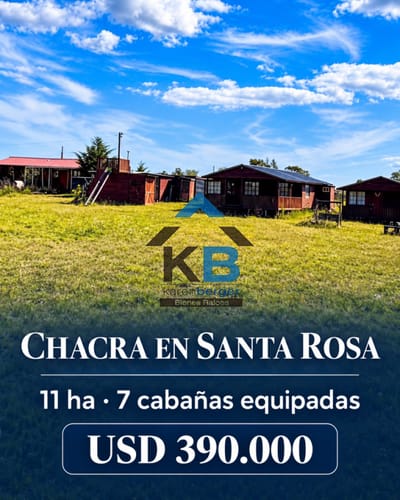 Divina chacra con 7 cabañas