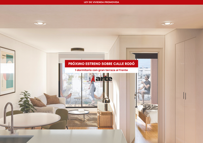 Venta de apartamento de 1 dormitorio con gran terraza en Cordón Sur