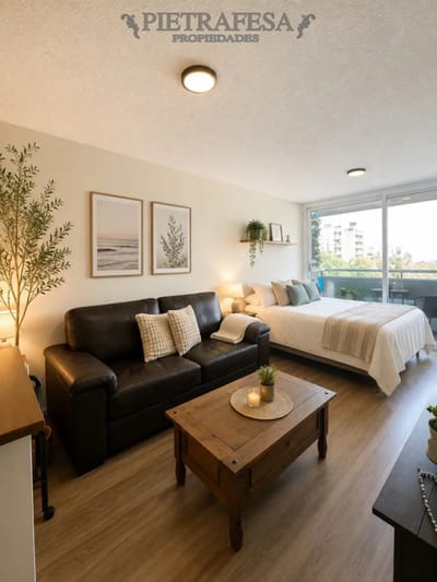Apartamento en alquiler, monoambiente, 1 baño, terraza. Punta Carretas.