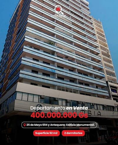 Vendo departamento en Centro de Asuncion
