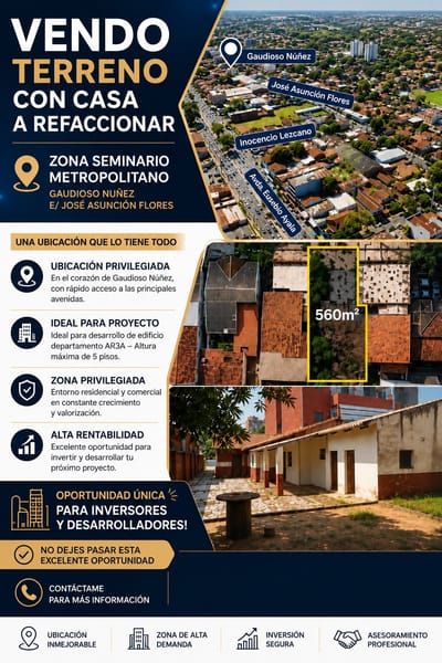 Vendo terreno en Bo Mburicao