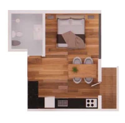 Venta de monoambiente seminuevo en Cordón – USD 119.000 – con renta de $21.500