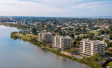 Venta apartamentos a estrenar frente al lago