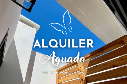 Alquilamos DÚPLEX en AGUADA de 1 dormitorio + patio de uso exclusivo