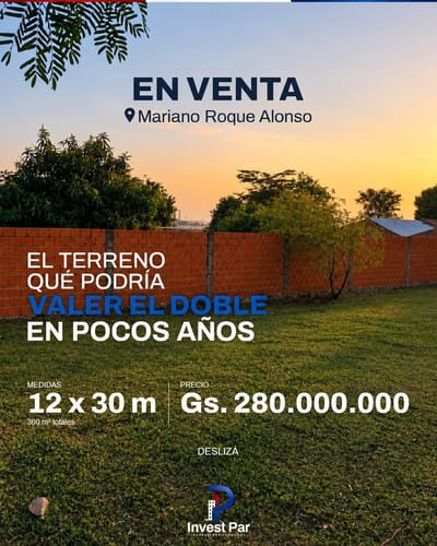 Terreno en Mariano Roque Alonso