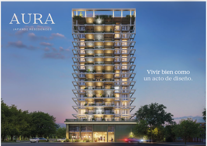 Dpto. Monoambiente AURA Studio 31m2 / Edificio AURA JAPANDI RESINDENCES