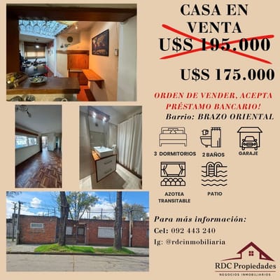 ¡¡¡EXCELENTE OPORTUNIDAD, 3 DORM, GARAJE,2BAÑOS, PH,PLANTA BAJA!!!