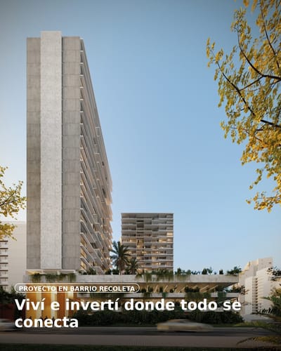 Monoambiente en Veralta Mariscal – Recoleta – USD 65.835 – Entrega 2029